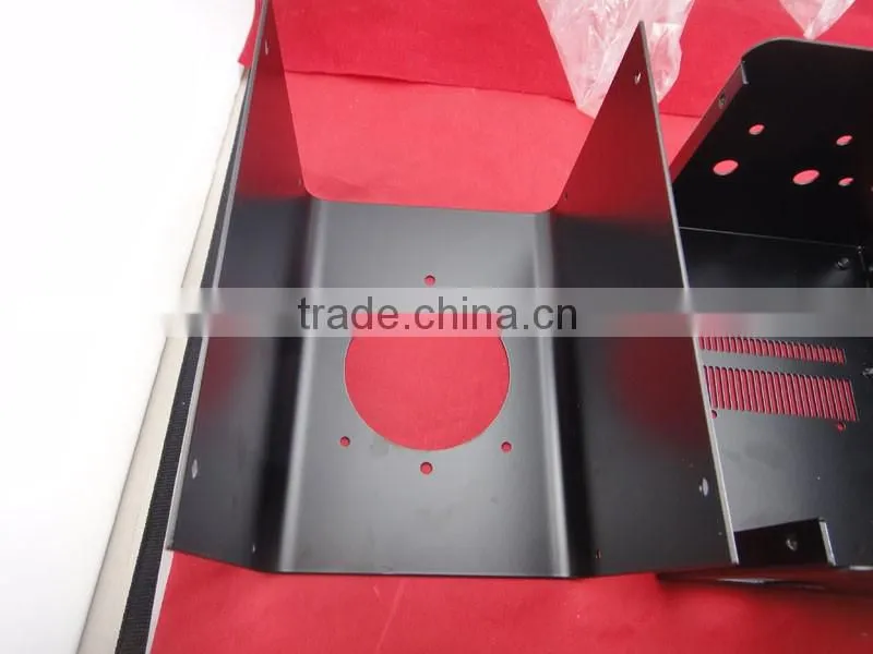Top quality black powder coating metal chassis/box,sheet metal fabrication box manufacturer