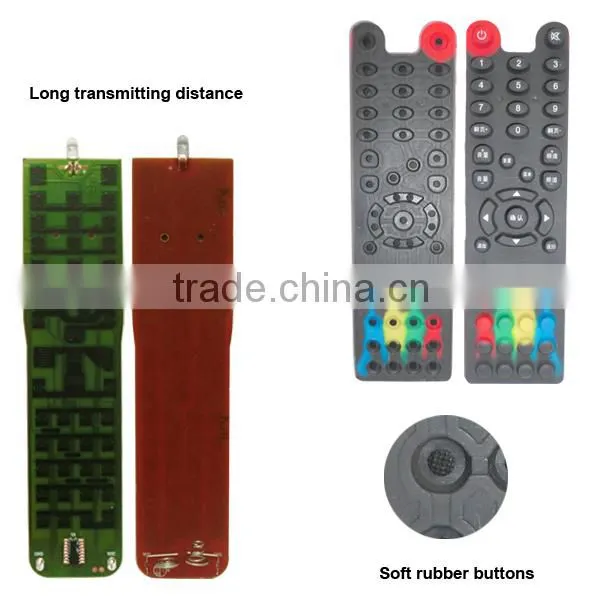 47 keys silicone ABS best rf universal remote