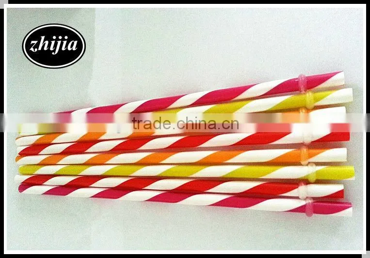 decorative striped Straws for Drinking kids party supplies