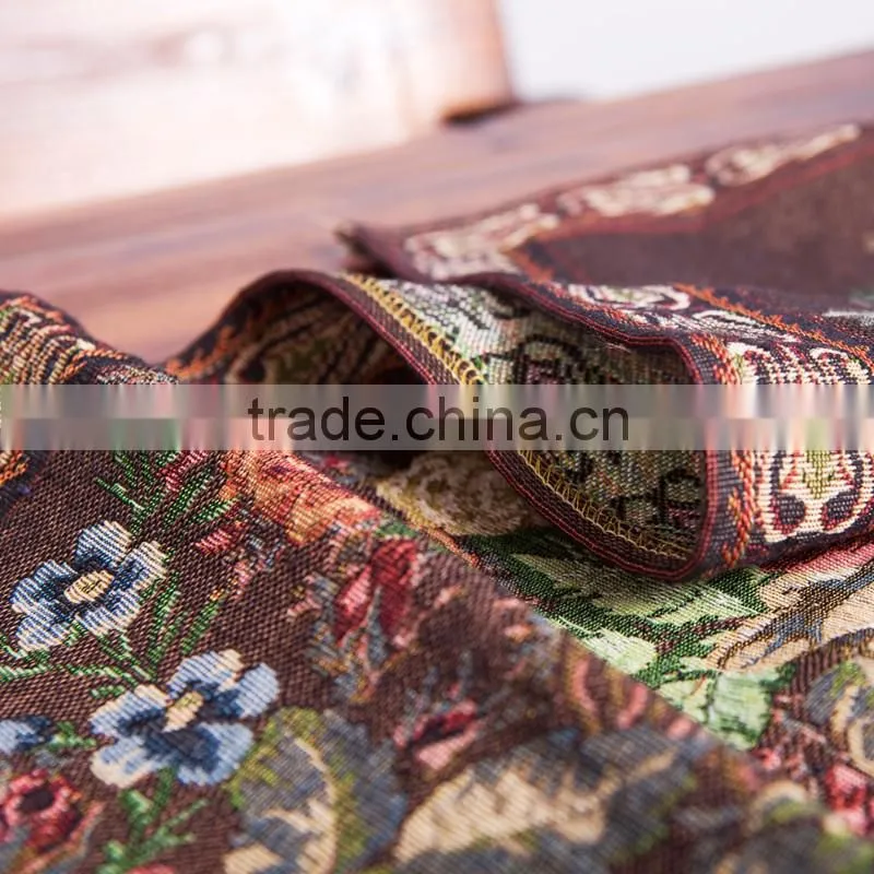 PLUS woven wholesale jacquard christmas tapestry batik table runner