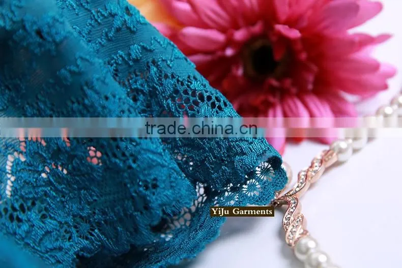Best selling basic daisy lace women cotton breif underwear