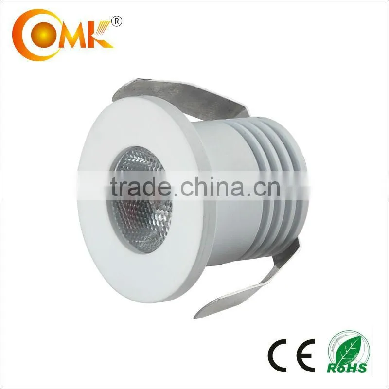 Hot sale Mini Round Aluminum bright led jewelry showcase light OMK-D002