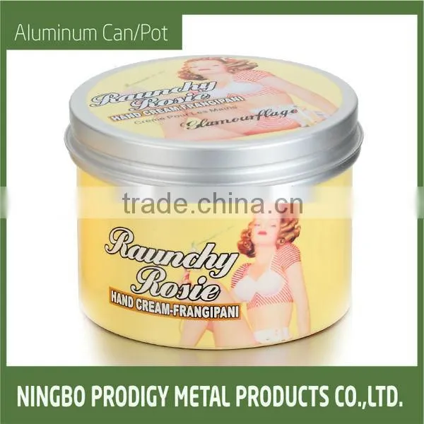 S-Aluminum Chocolate Pot/Jar/Can with Transparent Lid Packaging