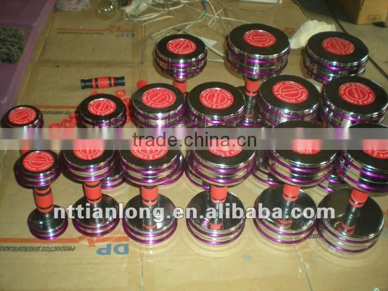 chromed dumbbell chrome dumbbell set
