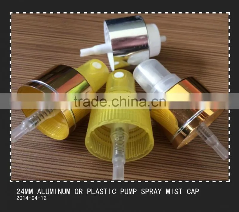 18mm aluminum-plastic bottle pump spray fine mist 3set caps