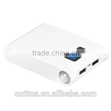 Latest LCD digital display 8800mah power bank with display HD adverisement portable power pack
