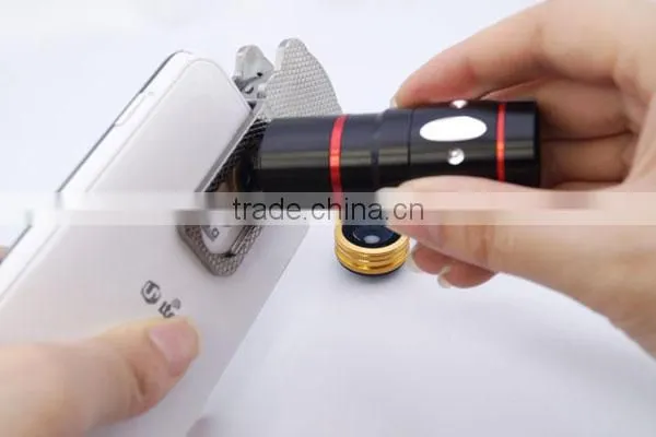 Universal Clamp Camera Lens 4 in 1 Wide Angle Macro Fisheye 10X Telephoto Camera Lens For iPhone/Samsung/HTC/iPad/Smartphone