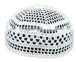 made hand White Muslim Hats For Men Wholesale