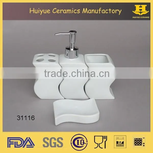 porcelain bathroom accessories set, hotel bathroom accessories