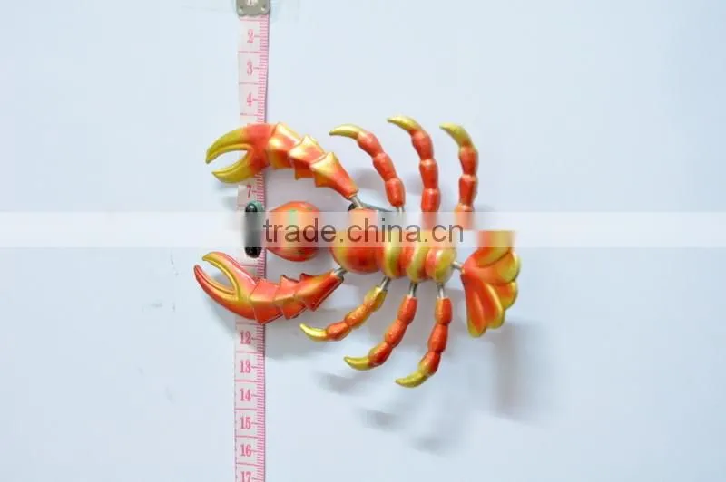 4 inch Animal Plastic Cartoon Lobster Romania 3D Beach Fridge Magnet