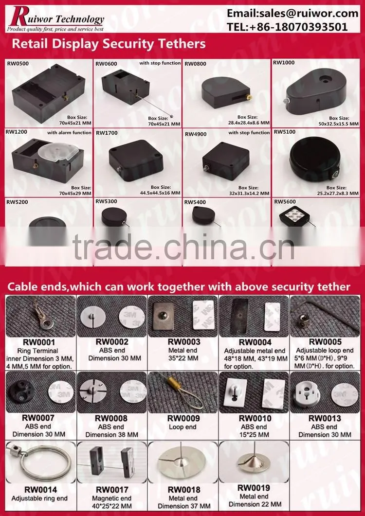 RW1001 Retractable pulling-box with 3M adhesive tape