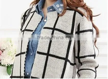 Round neck long-sleeved long section women cardigan cheap long cardigans