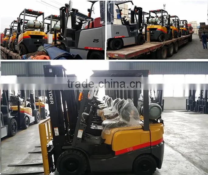 Low price gasoline/lpg forklift 3.5t trucks for sale with Nissan k21