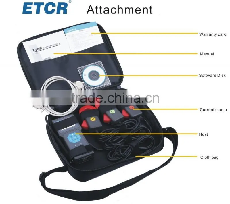 ETCR8300B Three Channel Leakage Monitoring Recorder electrical meter