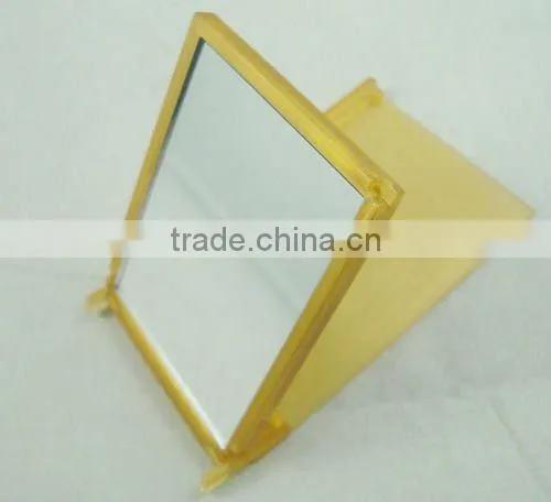 Cheap makeup mirror plastic / promotion pocket size mirror square / fashion plasitc sliding pocket mirror