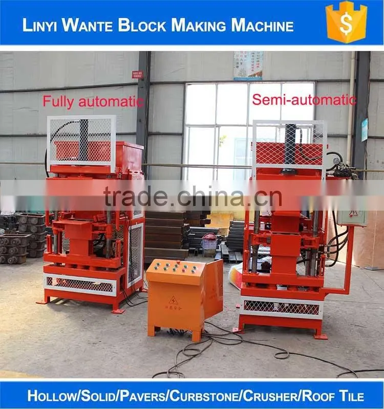 WT1-10 Automatic hydraulic eco interlocking compressed earth block machines in Russia
