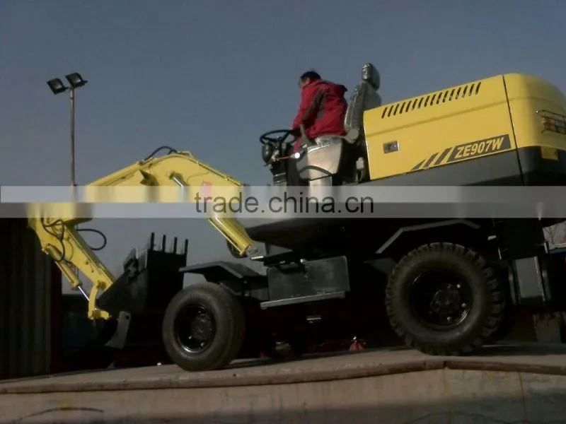 6T,7T,8T,10T cheap wheel excavator