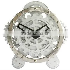 Moving Gear Table Clock, Decorative Clock