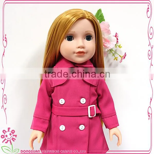 Hard vinyl dolls made in China 18'' doll toys models