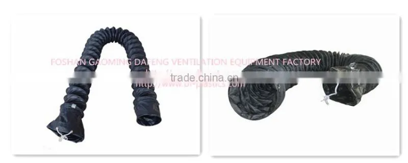 Black PVC Anti Static and Explosive Proof Plastic Blower Duct