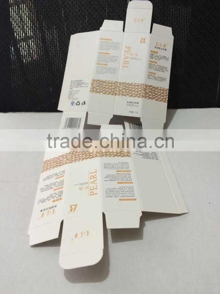 facial cleanser paper box for packaging