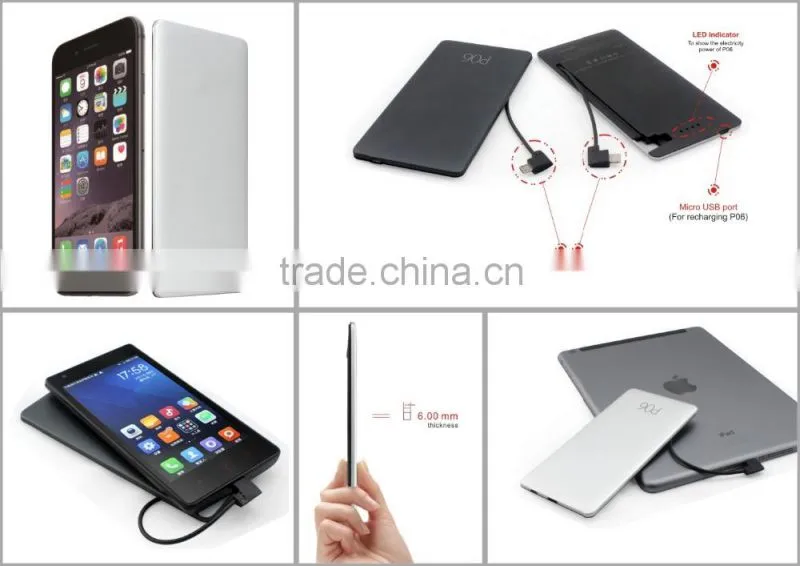 Forida ultra thin aluminium power bank portable power bank for laptop