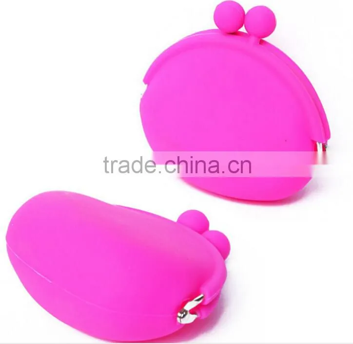 Manufacturers selling round zero purse candy color silicone coin wallet