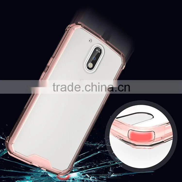 PC Back Cover Crystal Bumper Hybrid Protective Case for Motorola Moto G4