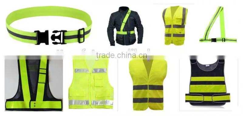 high visible elastic adjustable reflecting safety belt motorcycle safety products