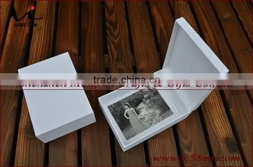 Elegant Clamp System Linen Photo Storage Gift Box
