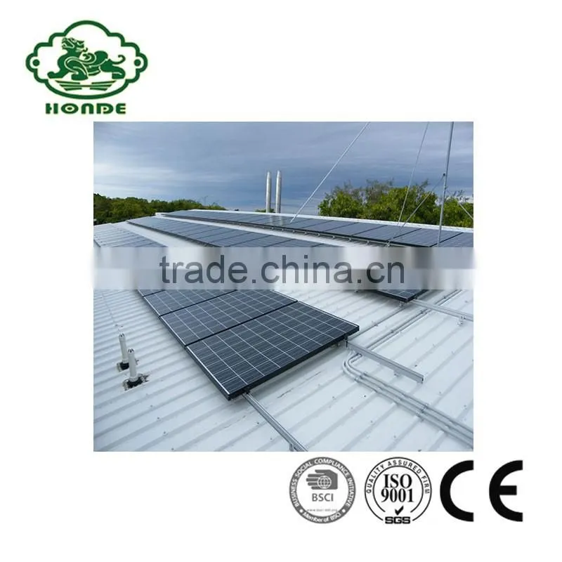 Aluminum Pv Solar Panel Roof Mounting Brackets Frame