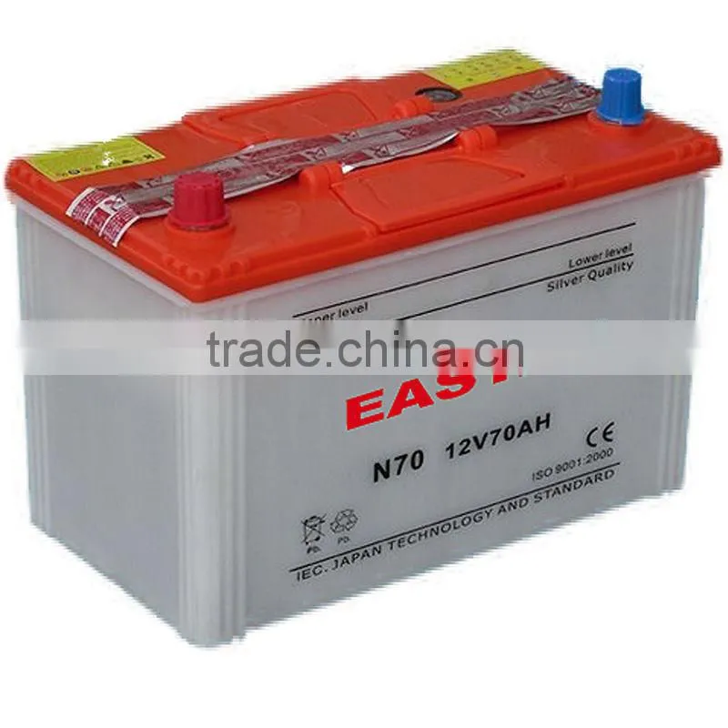 JIS Standard Dry Charged 12v Car Battery 70Ah