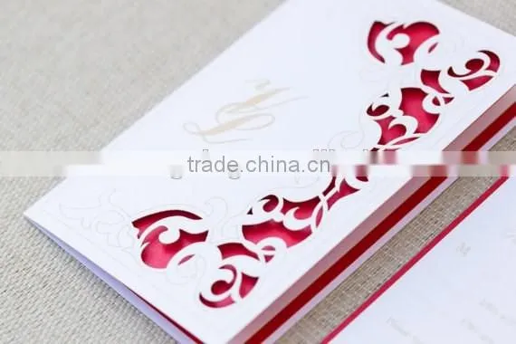 2016 fancy Laser Cut Love Swirl Wedding Invitation, chic invitations