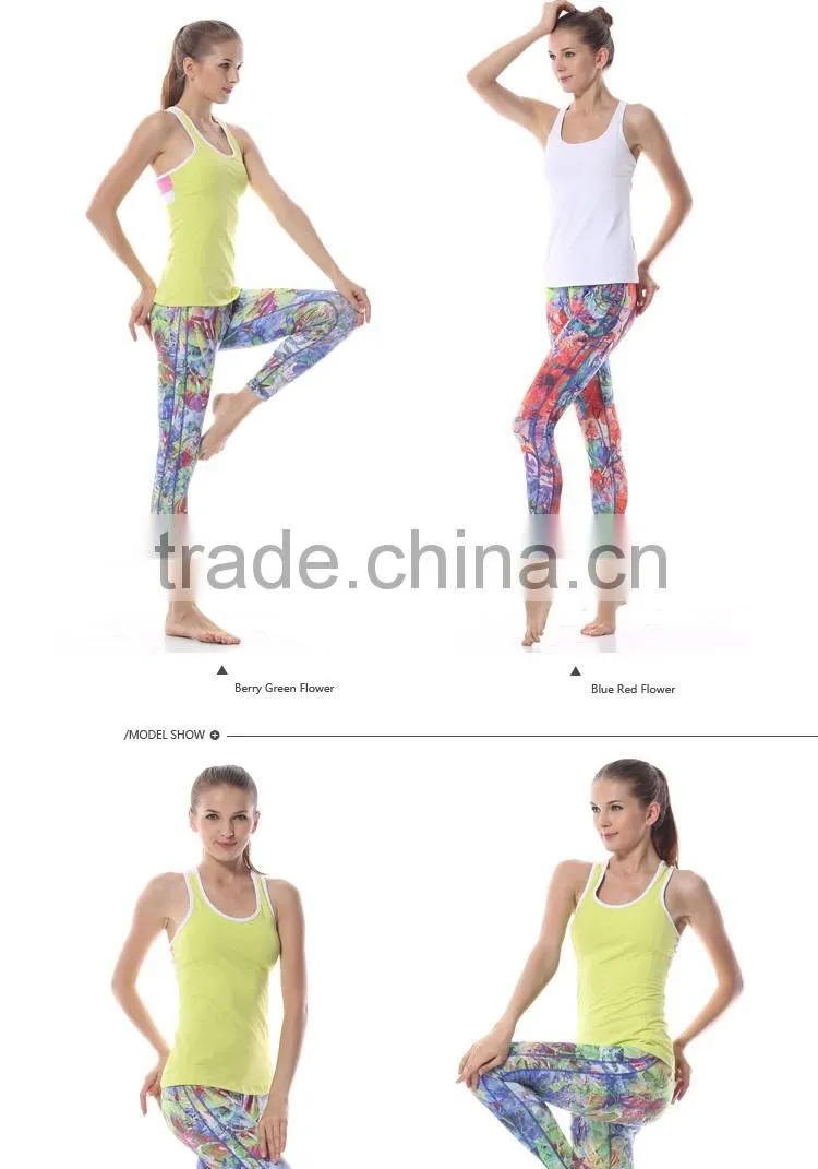 Sublimation Printed Capri, Skinny Sports Pants, Dri Fit Gym Wear, Sexy Belly Dance Tights, Fitness Yoga Leggings in Shanghai
