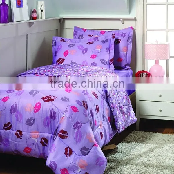 75gsm adults comforter set with flowers