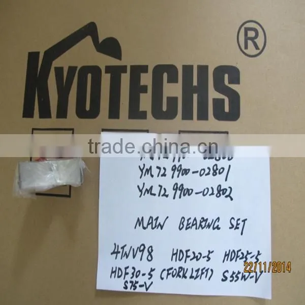 HOT SELL MAIN BEARING SET FOR YM729900-02800 729900-02800 YM729900-02800 YM729900-02801 YM729900-02802 729900-02802 4TNV98