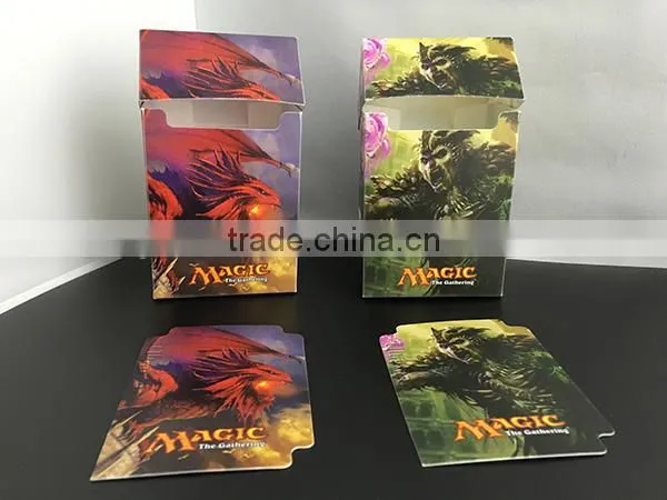 Dual Deck Box with CMYK printing for Izzet vs Golgari MTG
