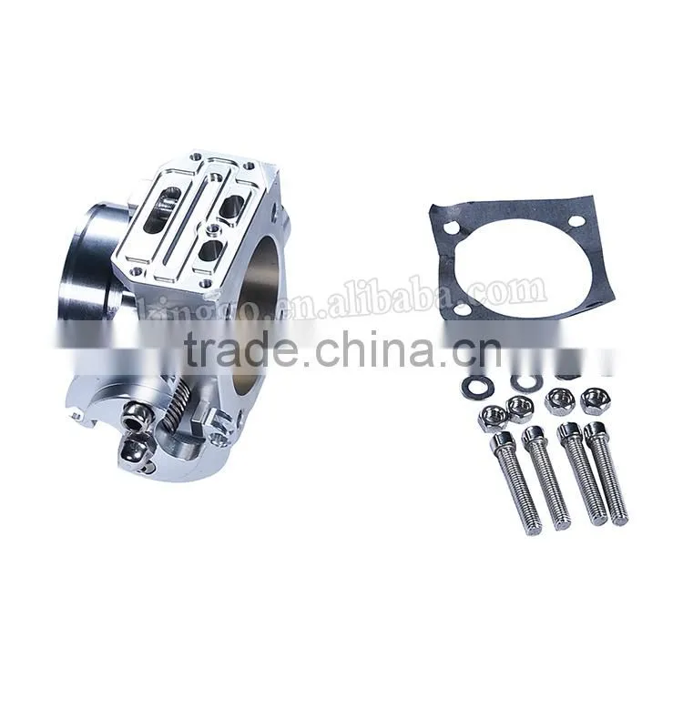 New Style Sliver Aluminum Alloy Racing Throttle Body For EVO 123
