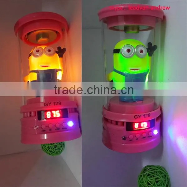 Support TF Card/USB/FM Radio Colorful Flash Despicable Me Stereo Portable Mini Speaker