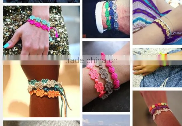 good quality heart bufferfly design wholesale italy lace bracelet
