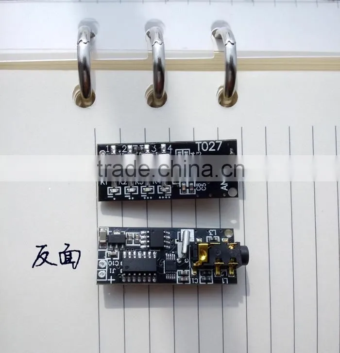 NEW FM Stereo transmitter module DC3-16v 3mW 16mA, campus radio FM transmitter wireless microphone 76-108Mhz,non-volatile memory