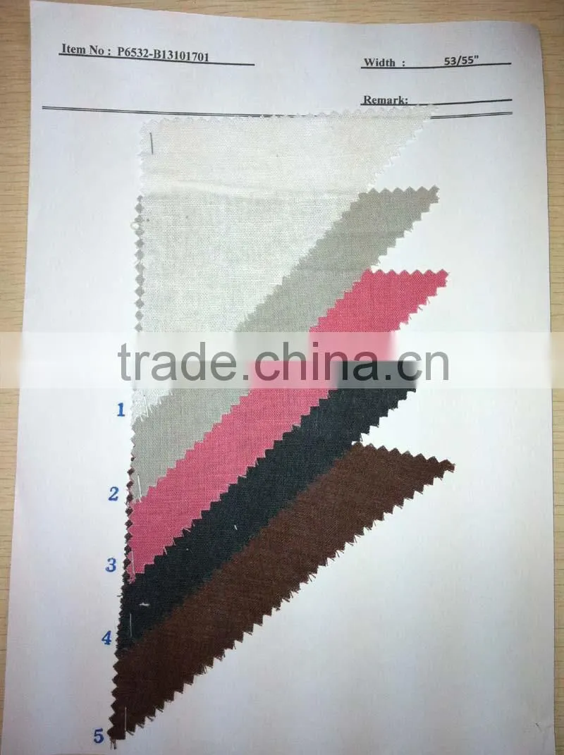 Cotton Linen stock lot fabrics:P6532-B13101701