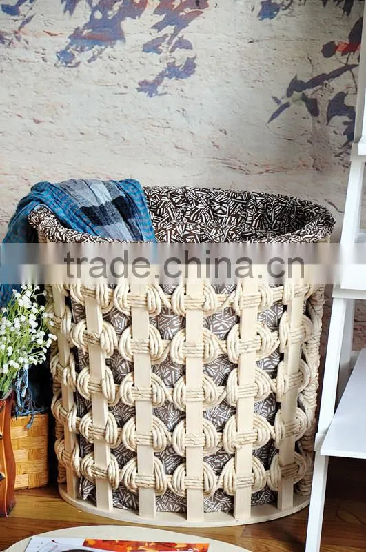 Unique design nylon corn bran woven storage basket with high quality and excellent price