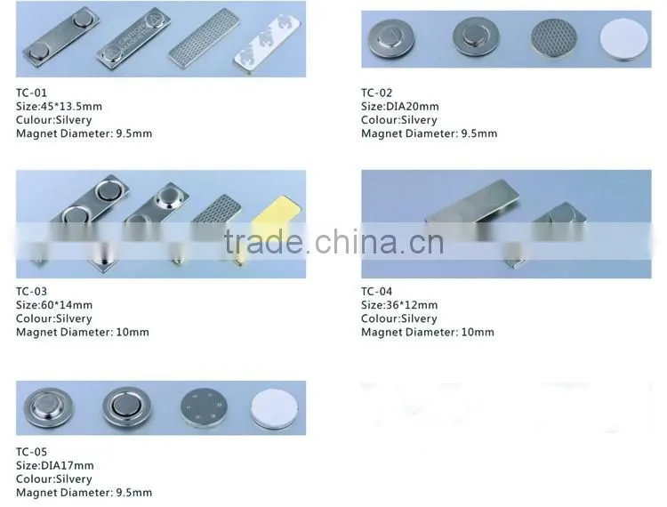 Factory metal magnetic badge with printing