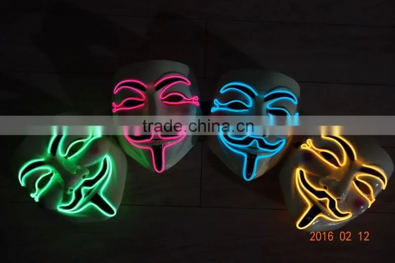 EL WIRE Mask / el wire party mask / el flashing mask