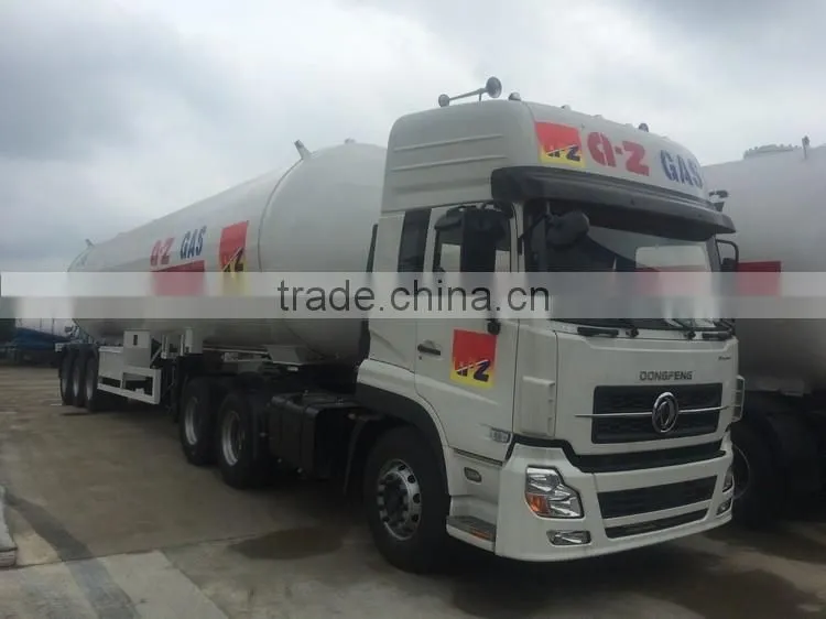 New design customized best sell super quality BPW 3 axle 58.5m3 lpg tanker trailer truck