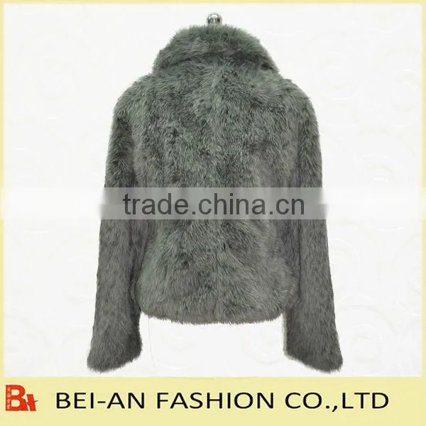 fashion lady's fake fur jacket