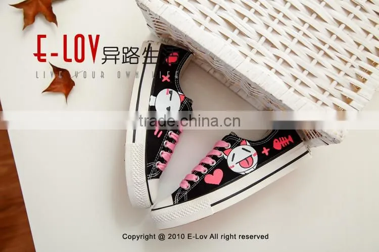 NO.D020HHot sales high quality ladies canvas shoes