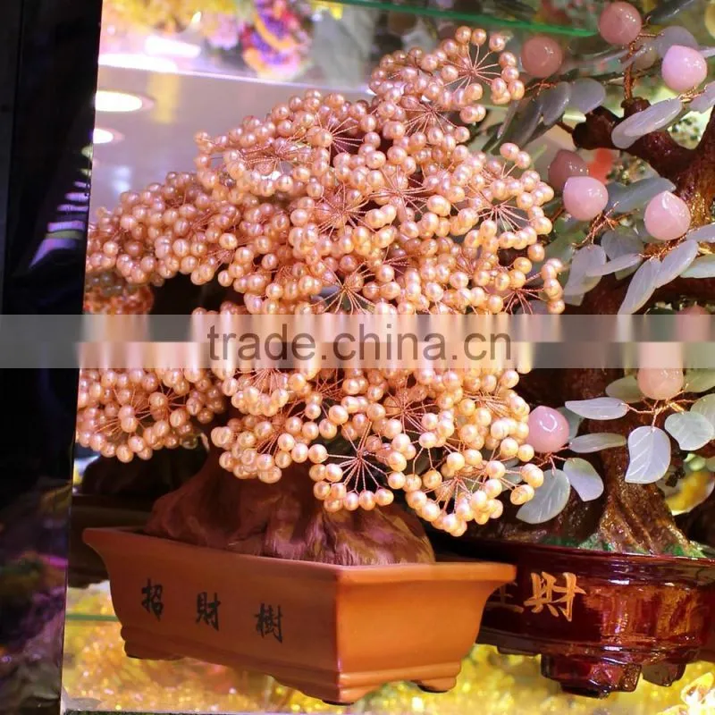 china decorative citrine lapis agate crystal bead christmas trees