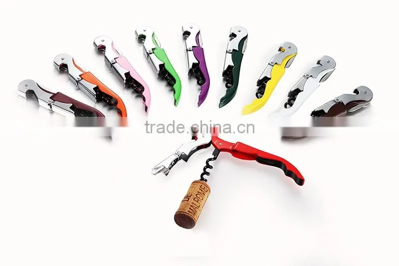bar tools wine bottle opener wine corkscrew metal stainless steel waiter's wine opener with knife